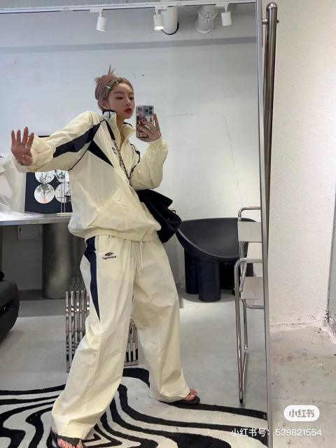 BLCG 23SS Embrodered Logo Jacket Pants Tracksuit