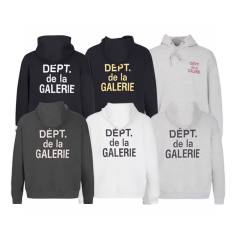 Gallery Dept De La Galerie Hoodie Black Gray White Clean Fits
