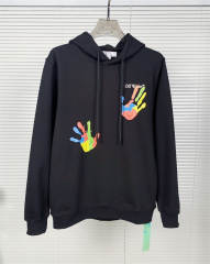 Off-White Colorful Hand Hoodie Black