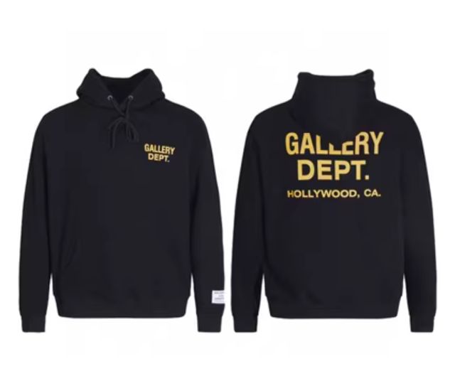 Gallery Classic Hoodie Black Gray White Clean Fits