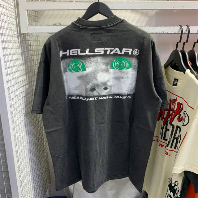 Hellstar Attacks T-Shirt Vintage Black