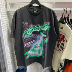 Hellstar Attacks T-Shirt Vintage Black
