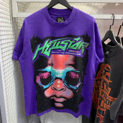 Hellstar Studios True Future Short Sleeve Tee Shirt Purple