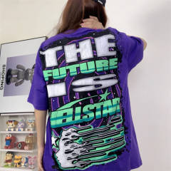 Hellstar Studios True Future Short Sleeve Tee Shirt Purple