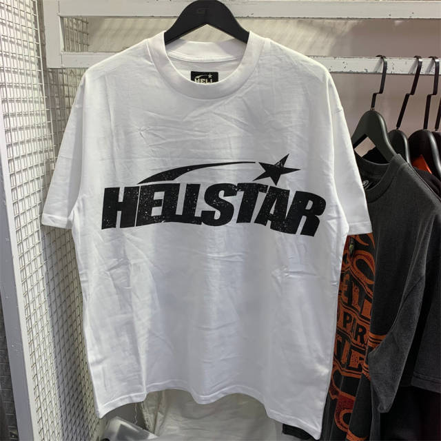 Hellstar Studios White Star Short Sleeve Tee Shirt