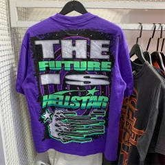 Hellstar Studios True Future Short Sleeve Tee Shirt Purple