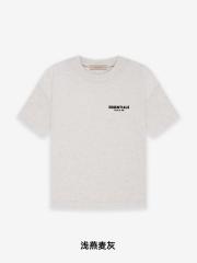 Fear of God FOG Black Flocking Print T-Shirt Tee (Gray Black)