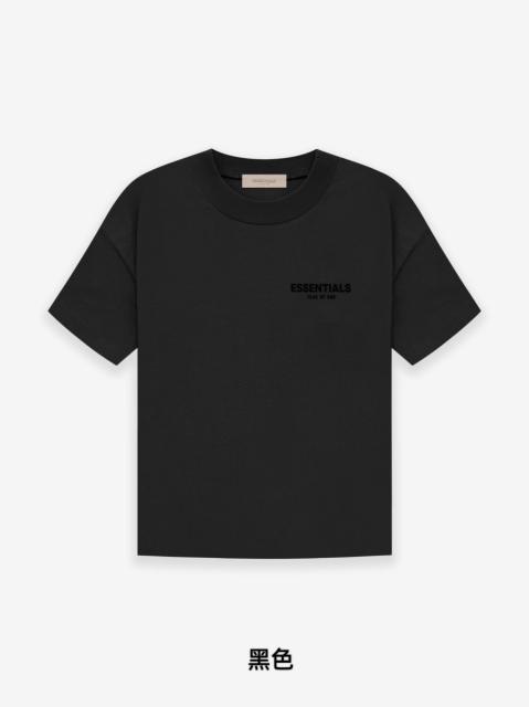 Fear of God FOG Black Flocking Print T-Shirt Tee (Gray Black)