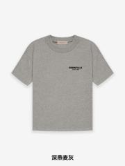 Fear of God FOG Black Flocking Print T-Shirt Tee (Gray Black)