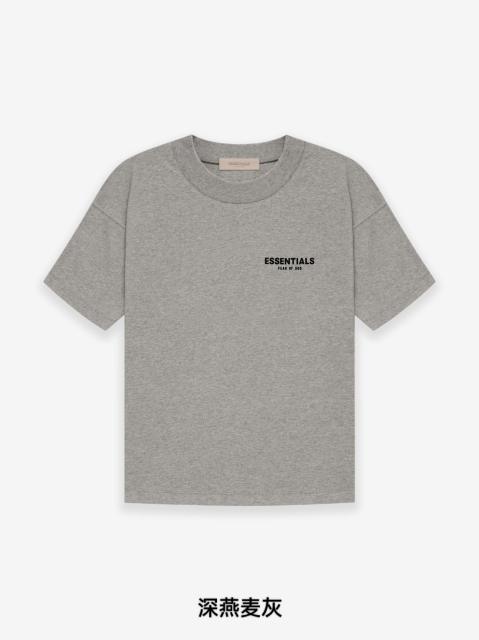 Fear of God FOG Black Flocking Print T-Shirt Tee (Gray Black)