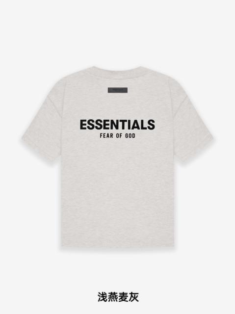 Fear of God FOG Black Flocking Print T-Shirt Tee (Gray Black)