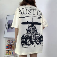 Hellstar Studios x Post Malone Austin Short Sleeve Tee Shirt Cream
