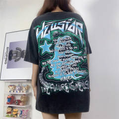 Hellstar Studios The Future Short Sleeve Tee Shirt Vintage Black