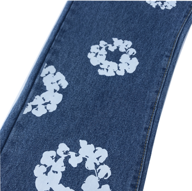 1:1 Best Quality Denim Tears Jeans Pants with Print Logo (Black/White/Blue)