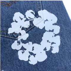 1:1 Best Quality Denim Tears Jeans Pants with Print Logo (Black/White/Blue)