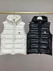 Moncler Puffer Down Vest Black White