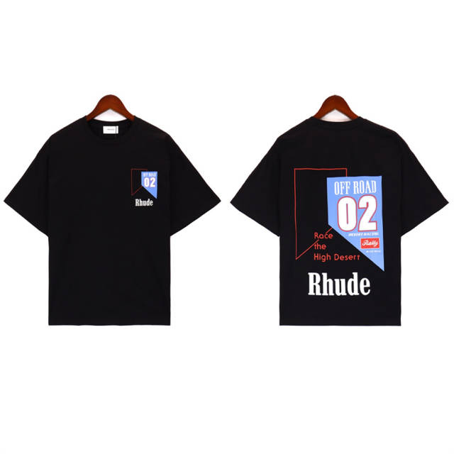 Rhude Race The High Desrt T-Shirt Tee Black White