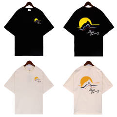 Rhude Sunset T-Shirt Tee Black Beige