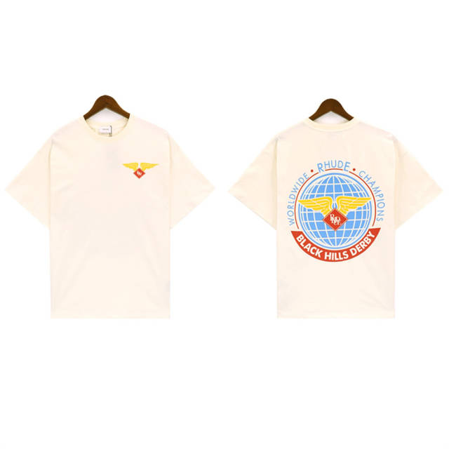 Rhude Wings T-Shirt Tee Black Beige
