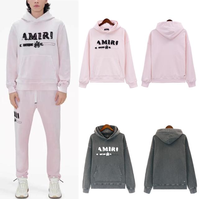 Disdressed Washed Hoodie Gray Pink