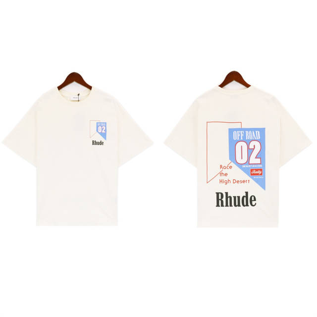 Rhude Race The High Desrt T-Shirt Tee Black White