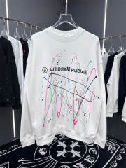 Maison Margiela MM6 Slash Ink Mumbers Sweatshirt Black White