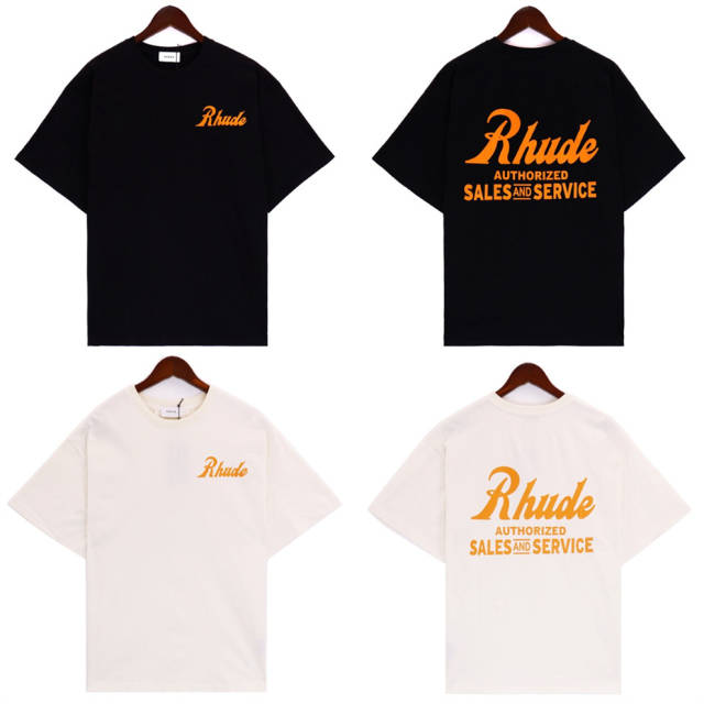 Rhude Classic T-Shirt Tee Black Beige