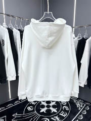 Maison Margiela MM6 Upside Down Logo Hoodie Black White