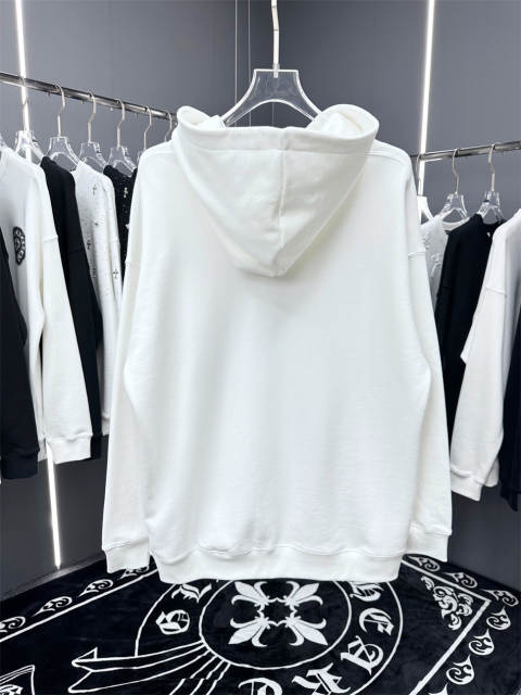 Maison Margiela MM6 Upside Down Logo Hoodie Black White