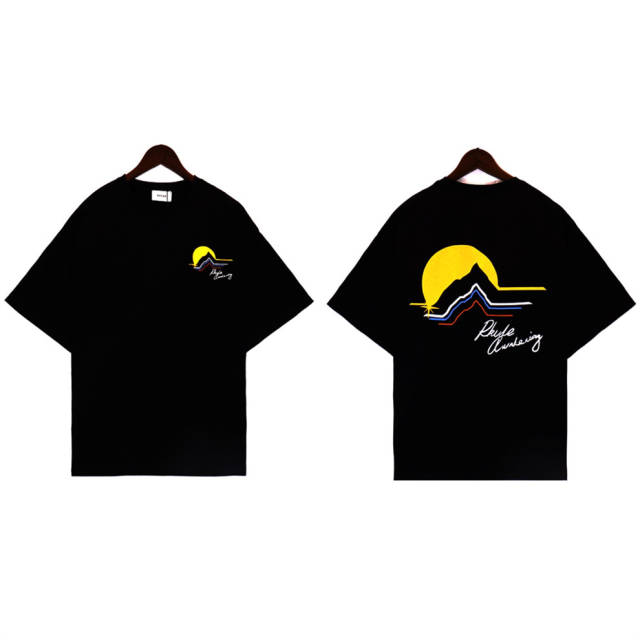 Rhude Sunset T-Shirt Tee Black Beige