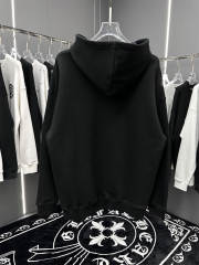 Maison Margiela MM6 Upside Down Logo Hoodie Black White