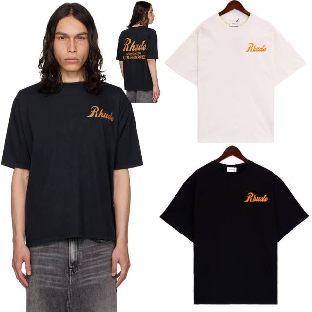 Rhude Classic T-Shirt Tee Black Beige