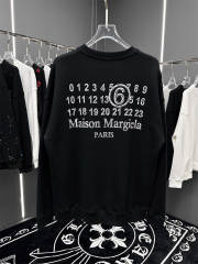 Maison Margiela MM6 Mumbers Sweatshirt Black White