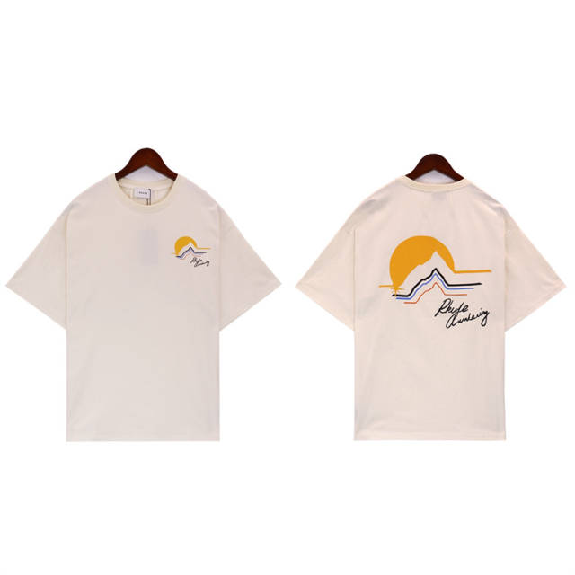 Rhude Sunset T-Shirt Tee Black Beige