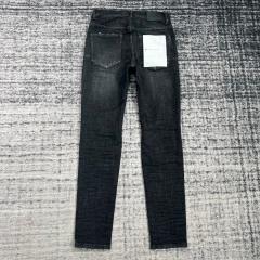 1:1 Quality PURPLE BRΑND Denim Jeans 23SS Pants Men P002 Black Cut