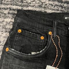 1:1 Quality PURPLE BRΑND Denim Jeans 23SS Pants Men P002 Black Cut