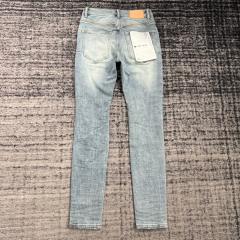 1:1 Quality PURPLE BRΑND Indigo Denim Jeans 23SS Pants Men P002 Slim Clean Fits