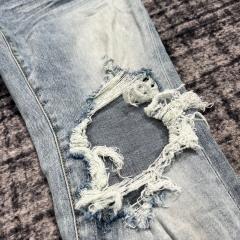 1:1 Quality PURPLE BRΑND Indigo Denim Jeans 23SS Pants Men P002 Slim Clean Fits