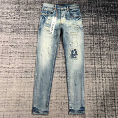 1:1 Quality PURPLE BRΑND Destroyed Jeans 23SS Pants Men P002 Slim Clean Fits