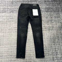 1:1 Quality PURPLE BRΑND Denim Jeans 23SS Pants Men P002 Black