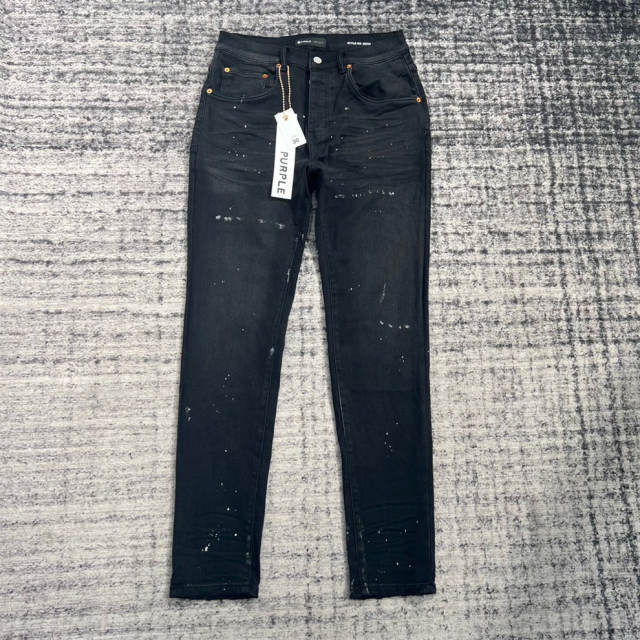 1:1 Quality PURPLE BRΑND Denim Jeans 23SS Pants Men P002 Black