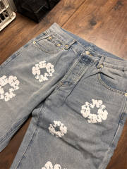 1:1 Best Quality Denim Tears Jeans Pants with Print Logo (Black/White/Blue)