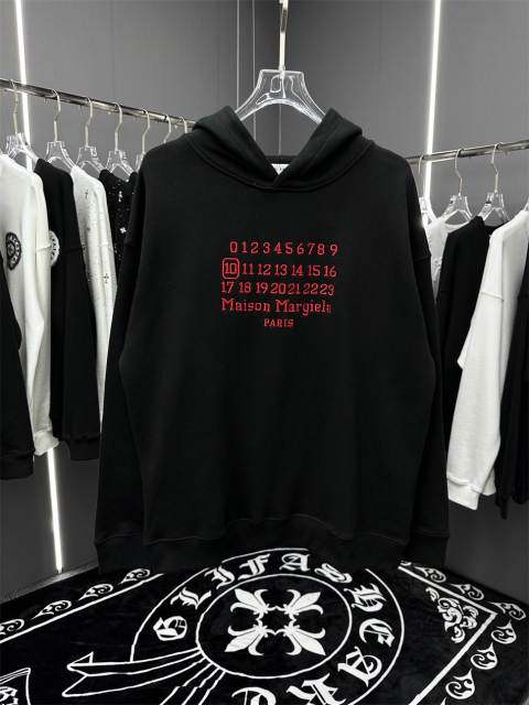 Maison Margiela Red Signature Numbered Hoodie - Reps