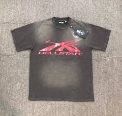 1:1 Quality Hellstar Studios Red Logo T-Shirt Tee Brown