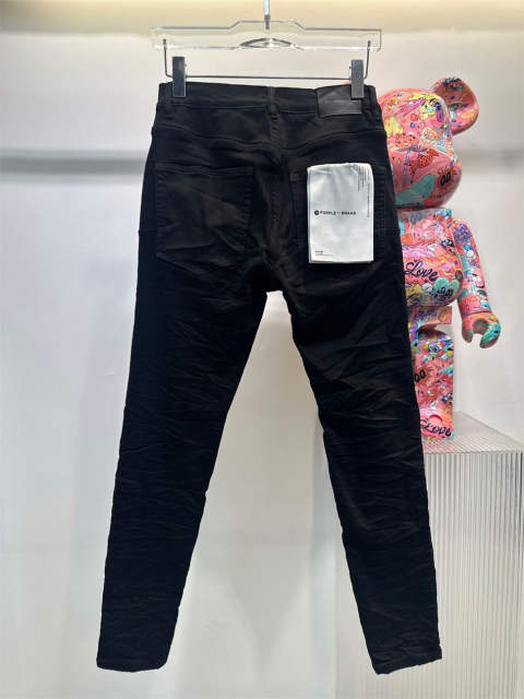 1:1 Quality PURPLE BRΑND Jeans 23SS Pants Men P002 Black