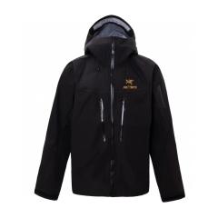 [Best Quality] Arc Teryx Classcic Beta LT GTX Water Proof Jacket Black with Gold Logo