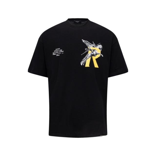 Represent Knight Lance & Steed Vintage Print Replica T-Shirts White Black