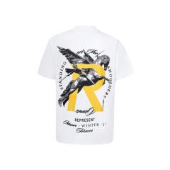 Represent Knight Lance & Steed Vintage Print Replica T-Shirts White Black