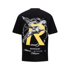 Represent Knight Lance & Steed Vintage Print Replica T-Shirts White Black