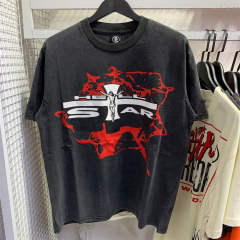 1:1 Quality Hellstar Studios Jesus Cross Tee T-Shirt Black
